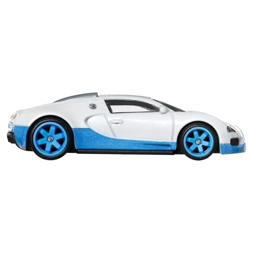 Hot Wheels Bugatti Veyron, Car Culture Véhicules Circuit Legend pour enfants +3 ans et les adultes fans et collectionneurs, collection premium de véhicules Car Culture à l’échelle 1/64, HRW06