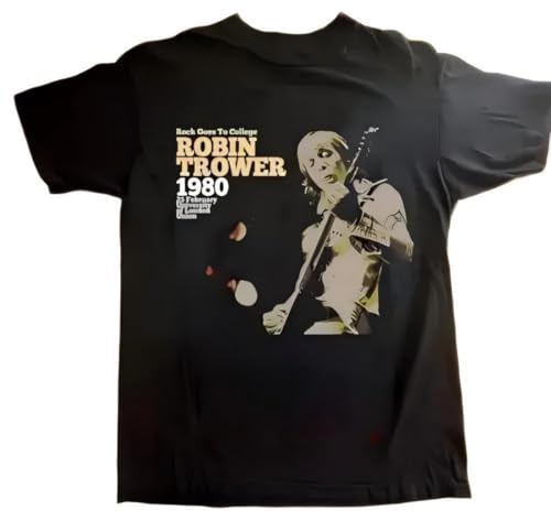 Photo de YUEFEIFAN Robin-Trower-Rock-Goes-to-College-T-Shirt-Full-Size-PR026-long-or-short-sleeves