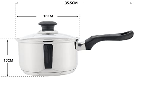 J&V TEXTILES 7-Piece Non-Stick Kitchen Cookware Set, Pots and Pans 6 Gallery Image