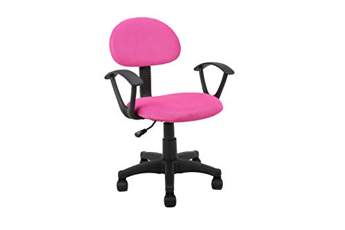 La Chaise espagnole Elche Chaise d'étude, Tissus, Rose, 55 x 56 x 80,5-90,5 cm