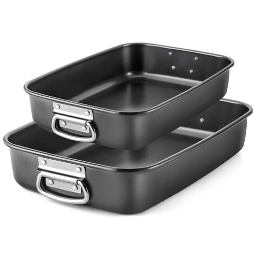 LS Kitchen - Set di 2 Teglie Rettangolari in...