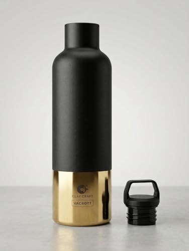 Image of Clay Craft VACBOTT Trekko Double Walled|18 Hours Hot and 24 Hours Cold Vacuum Insulated Flask 900ml|Easy to Carry|Gym Bottle|Home|Kitchen|Hiking|Travel Bottle|BIS Certified|1Year Limited Warranty