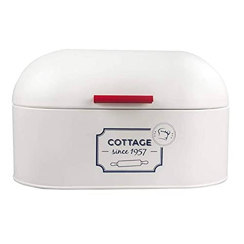 Inzopo Metal Bread Box Bread Storage Box Bread Storage Container Farmhouse Bread Box for Kitchen Countertop, Vintage Bread Bin with Lid