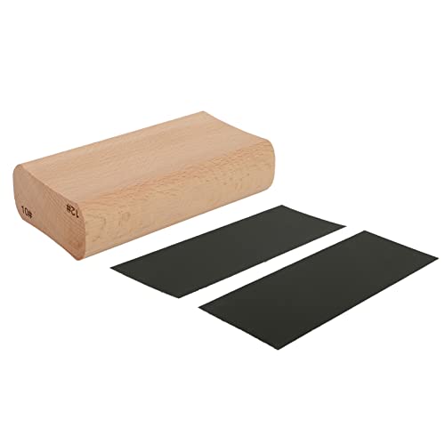 LDAUYZLING Herramienta de lutier con bloque de lijado de radio de madera para nivelar las teclas del teclado del teclado de la guitarra (10 y 12 pulgadas)