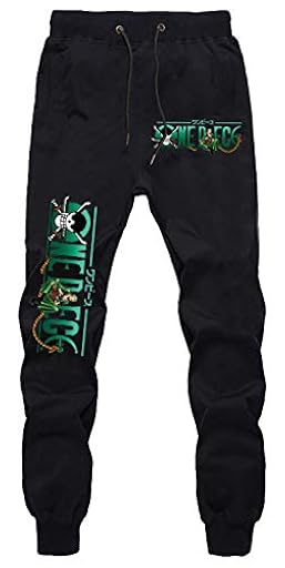 WANHONGYUE Anime One Piece Luffy Jogger Pantalones Deportivos Cosplay Disfraz Largos Sweat Pants Noos Trousers con Bolsillos Negro 15 L | Ya disponible en tu tienda friki favorita! En mundofriki.es!