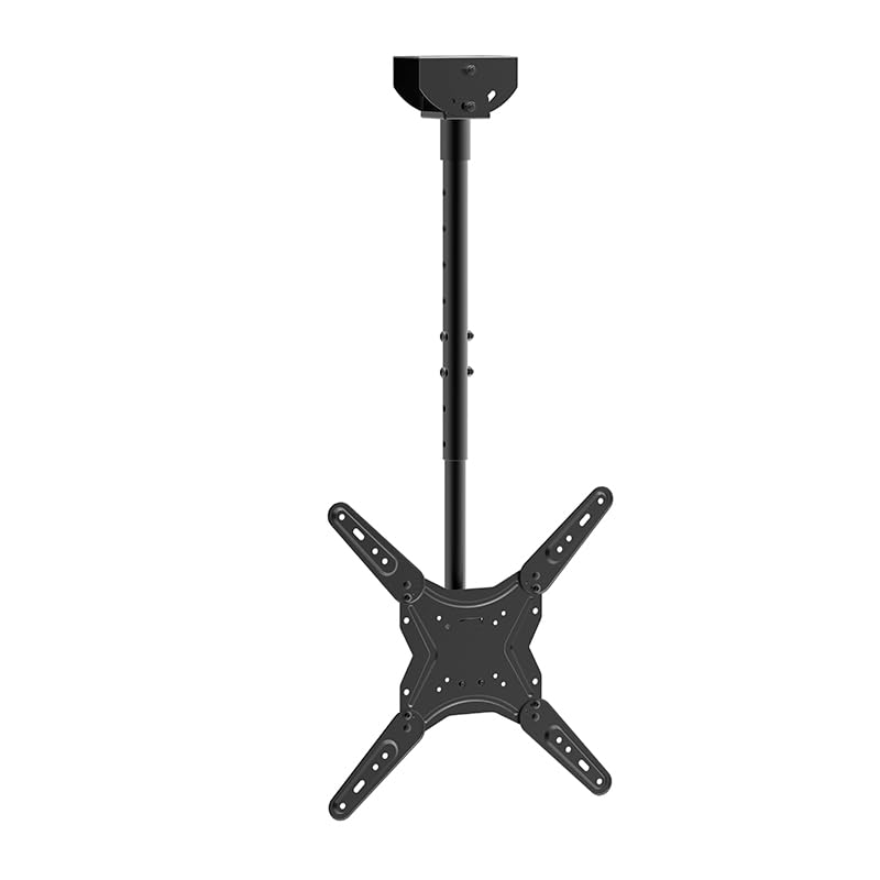 Approx Soporte TV Techo APPSTT03, para Pantallas de 17-55 Pulgadas, VESA máx. 400x400, Altura Ajustable, Giratorio, Ideal para Techo abuhardillado