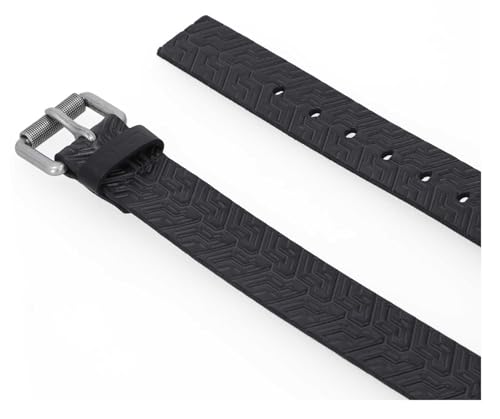 Harley-Davidson Men's Embossed Tire Tread Genuine Leather Belt - Black4