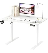 Alebert Electric Standing Desk, Electric Elevation Desk, Computer Desk, Gaming Desk, Height Adjustable Desk, Ergonomic, Memory Function, Headphone Hook