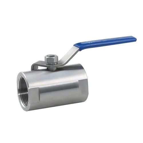 Válvula de bola de acero inoxidable roscada DN15 para fluidos con mango de vinilo protector 3