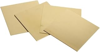 H62 Brass Sheet,Thickness 0.5/0.8/1/1.2/1/1.5/2 200x300mm Brass Plate Laser Cutting CNC Frame Model Mould DIY Contruction Brass Pad (0.5mm,200x300mm)