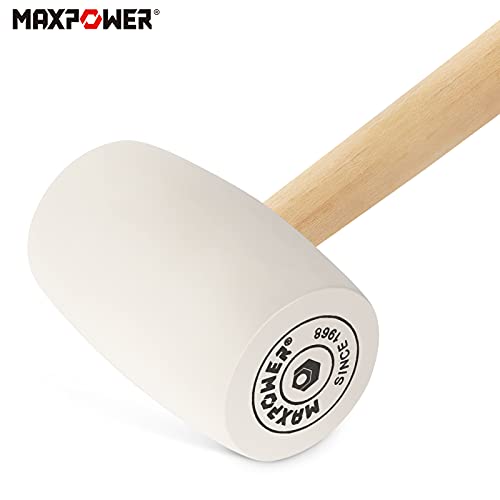 Gummihammer MAXPOWER 680g Fliesenhammer weiß
