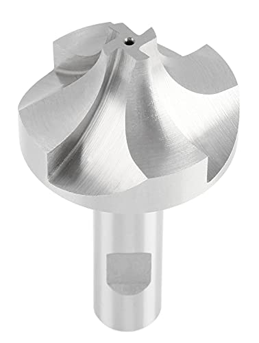 Image of Accusize Industrial Tools 3 /4'', H.S.S. Corner Rounding End Mills, 3 /4'' Shank Dia, 2-1 /4'' Cutter Dia, 4-1 /8'' Overall Length, 1011-3434 | H.S.S. Corner Rounding End Mills, 3 /4 inch Shank, 2-1 /4 inch Cutter Dia, 4-1 /8 inch Overall Length