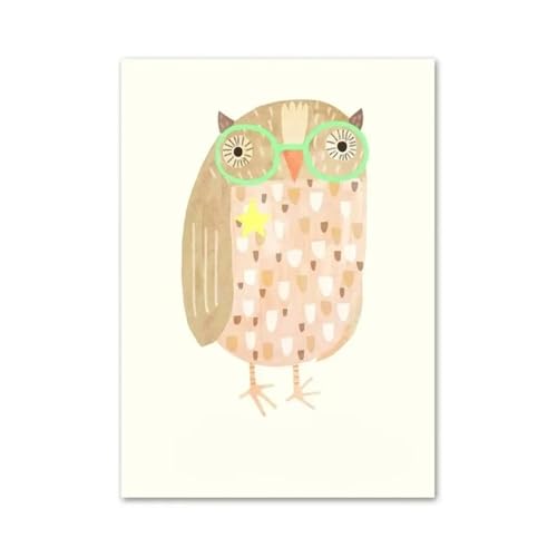 Peinture sur toile tigre pour chambre d'enfant style bohème 40x60cm LEMST