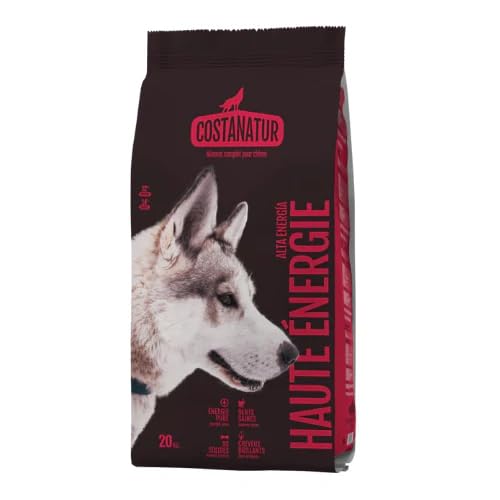 Costanatur Haute Énergie 20kg, Aliment Complet pour Chiens Adultes ayant Une activité Physique Intense (Chasse, Sport, Travail), 32/14