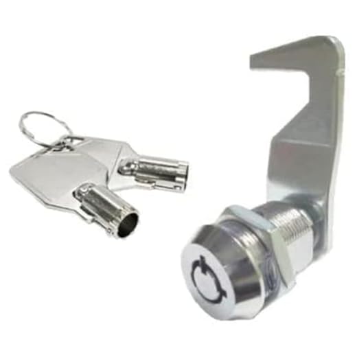 Tool Box, 5/8" Tubular Cam Lock 90 Degree，Hook cam; Replacement Lock, KA