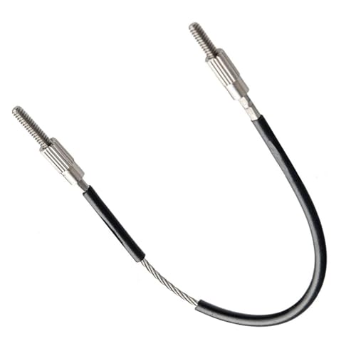 1個 4/4 バイオリン ステンレススチール テールロープ 滑り止め ネジアクセサリー付き(1/4 1/8)