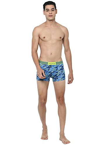 Image of Peter England Men's Cotton Blend Regular Fit Printed Trunks