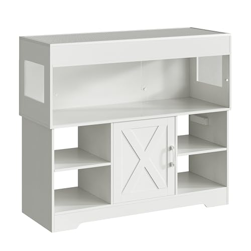Image of Herture 60 Gallon Reptile Tank with Stand,Reptile Enclosure with Cabinet