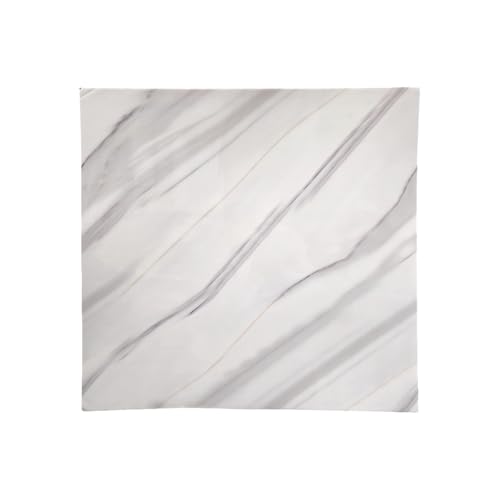 Image of INFINITY DECOR Premium White with Grey Texture Marble UV Panels Marble UV Sheets, self Adhesive Wall Tile (60 cm * 60 cm),Marble Look Wall Panels for Homes and Offices(Pack of 5)