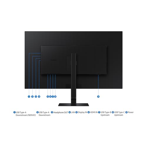 Samsung Monitor Hrm Viewfinity S8 (S37D800UAU), Flat, 37'', 3840X2160 (Uhd 4K), HDR10, 60Hz, 5Ms, Hdmi, Dp, Ingresso Audio, Pip, Pbp, Easy Setup Stand - 9
