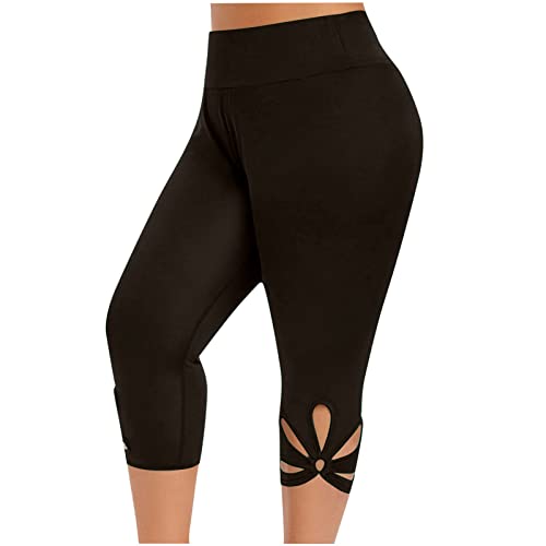 Womens Capris for Summer 2025 Dressy Leggings Workout Compression Pants High Waist Women Yoga Bike...