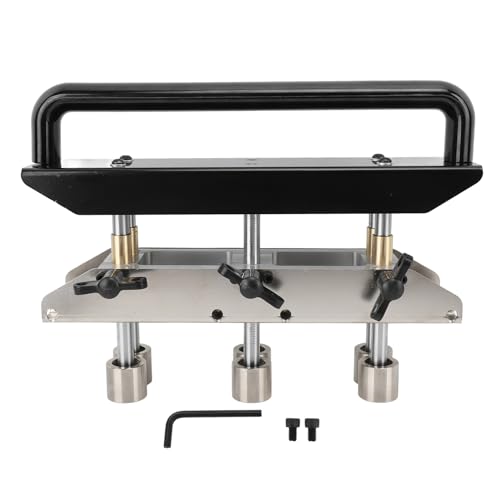 GRCFUMO 3 Station Roller Bender, Adjustable Sheet Metal Rolling Machine, Efficient Hand Tools Standing Seam Roofing Tools for Bending Metal Roofing Materials