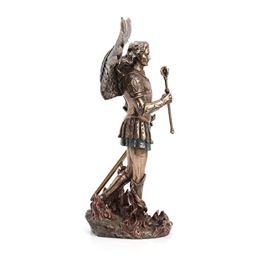 Estatua de San Miguel Arcángel 31 cm Bronce Resina miniatura 4