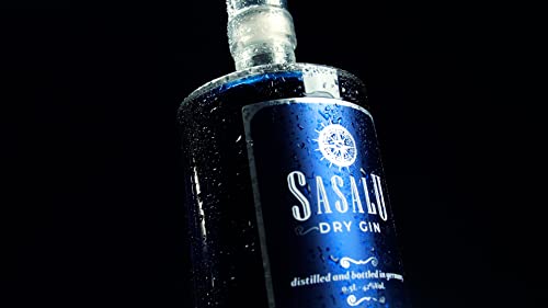 Sasalu DRY GIN - 0,5 L - 42% Vol. - Farbwechsel - ÄNDERT DIE FARBE von Blau zu Violett bei Zugabe von Tonic Water… – Bild 3
