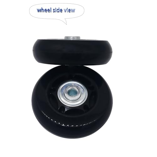 YongXuan Kit de rodas de reposição para mala resistente ao desgaste mudo (60 mm × 18 mm)