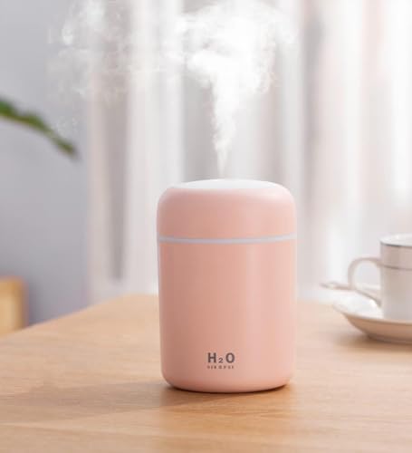 Image of Ultrasonic Cool Mist Humidifier & Essential Oil Diffuser - Quiet Aroma Humidifier for Home, Bedroom & Office - Small Air Purifier for Room Moisture & Relaxation