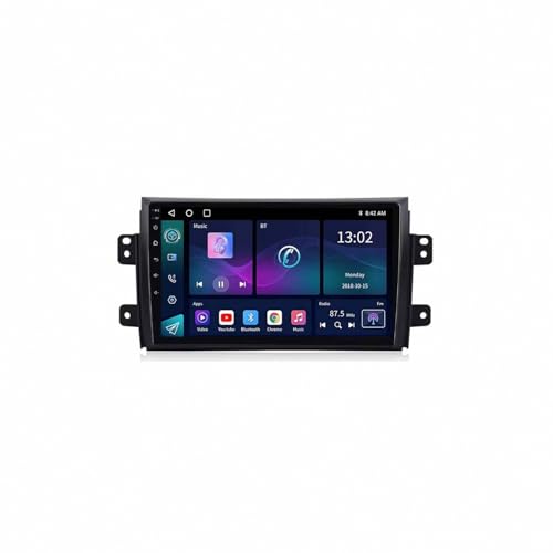 Radio Coche 2 DIN con Carplay y Android Auto para Suzuki SX4 y Fiat Sedici