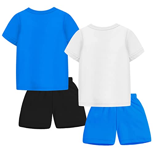Image of Trampoline Boys Regular Fit T-Shirt and Shorts Set -Pack of 2