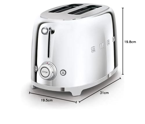 Toaster tranches années 5 chrome - vue 10