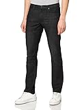 Estilo 5 bolsillos Lee Daren Zip Fly Jeans Vaqueros, Negro (Dk Worn Walker), 32W / 34L para Hombre