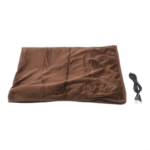 Couverture chauffante USB électrique portable avec châle flanelle pour bureau