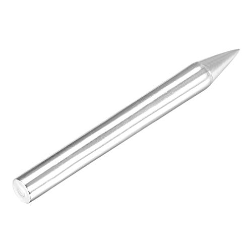 Image of uxcell 7.3x80mm Lead-free Soldering Iron Tip Replacement Solder Conical Tip Welding Equipment for Soldering Silver 100W 3pcs