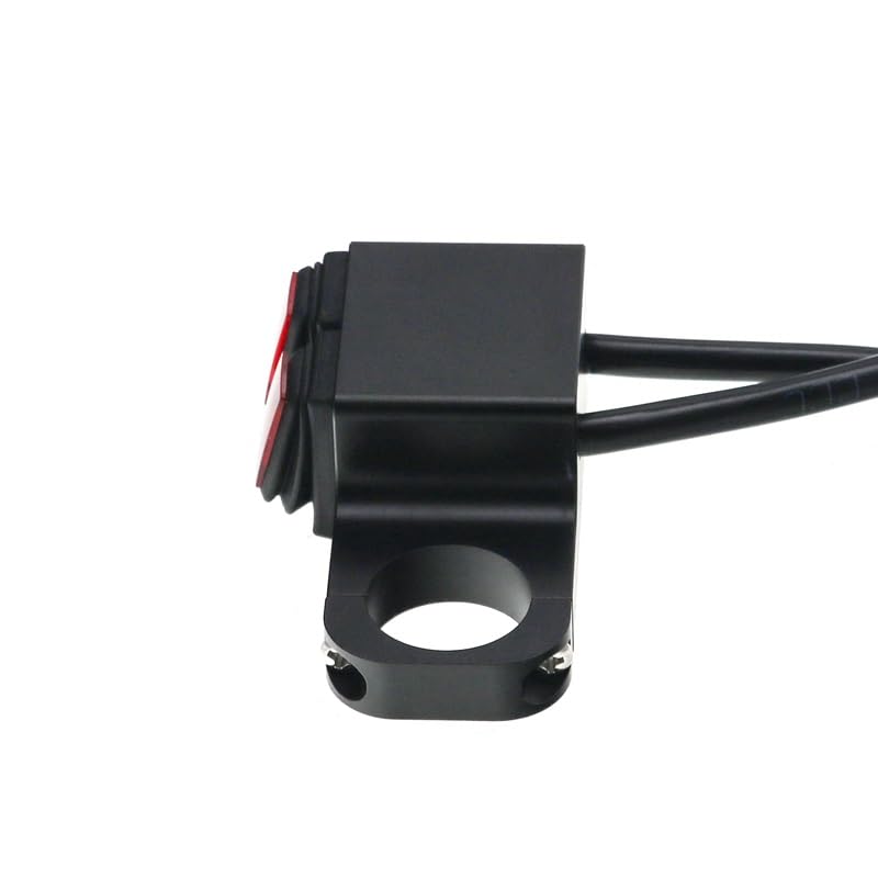 Interrupteur de guidon double commande rouge pour moto et ATV - 3