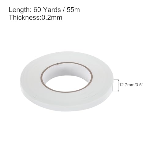 Image of MECCANIXITY White Gaffers Tape, 60 Yards x 0.5 Inch No Residue, Non-Reflective Easy Tear Book Repair Tape Matte Stage Cloth Tape for Photography,Pack of 1