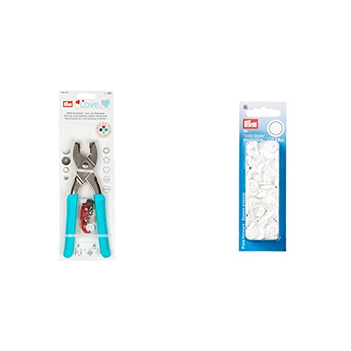 Prymlove Vario Pince à percer et river turquoise, avec outils ColorSnaps & 393,103 Boutons...