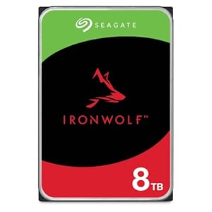 Seagate IronWolf 8TB, NAS Interne Festplatte HDD, 3.5 Zoll, 5400 U/Min, 256 MB Cache, SATA 6 Gb/s, silber, inkl. Data Rescue Service (ST8000VNZ02)