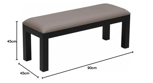 Image of Dining Table Bench Dining Room Living Room | for Seating 2 Person Wooden Bench Home Furniture (Valvet) Walnut