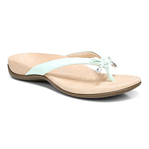 Image of Vionic Women's Rest Bella Toe Post Sandal- Supportive Ladies Orthotic Sandals that include Three Zone Comfort with Arch Support- Flip Flop for Ladies, Medium and Wide Width Size 5-12