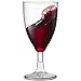JoyServe 24 Plastic Wine Glasses Disposable - 7 Oz Clear BPA-Free Plastic Glasses with Stem, Reusable Party Wine Cups for Outdoor Parties, Weddings, Toasts, Drinks, Catering (Bulk Pack of 24)