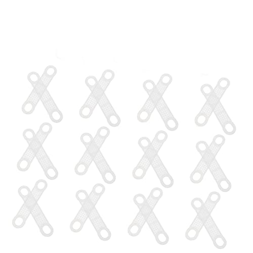 SOLUSTRE 50 Pcs Non-Slip Silicone Hanger Strips Adhesive Tape for Wooden Plastic Hangers Antiskid Grip Strips for