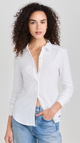 Image of Theory Women's Riduro Long Sleeve Button Down