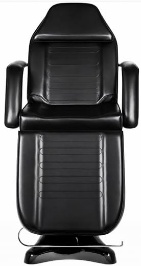 Generisch Professionelle Hydraulische Kosmetikliege Schwarz – Drehbarer Kosmetikstuhl für Beauty Salon, Spa, Wimpern & PMU