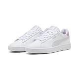 PUMA Zapatillas Niños Smash 3.0 Leather 37.5, White Lavender Pop Purple