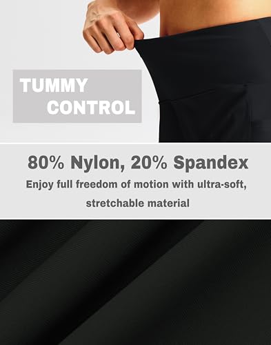 Women's 7" High Waisted Swim Board Shorts Quick Dry Beach Swimsuit Bottom Shorts for Women with Liner Pockets4