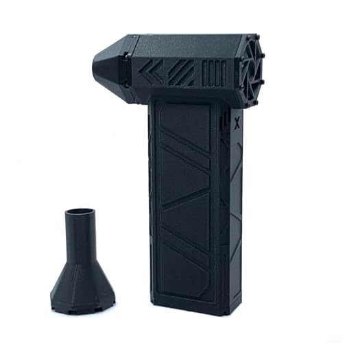Startbuymore Air Duster - Soplador de chorro inalámbrico de 110000 rpm, motor sin escobillas con boquillas dobles para teclado y cámara para limpieza (modo turbo con un clic)