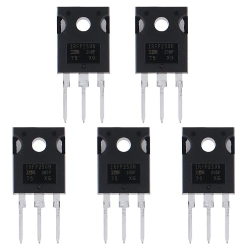 HOBBYIN 5pcs MOS Field-Effect Transistor, IRFP250N IRFP250 250 N-Channel MOSFET Transistor,30 A 200 V TO-247AC